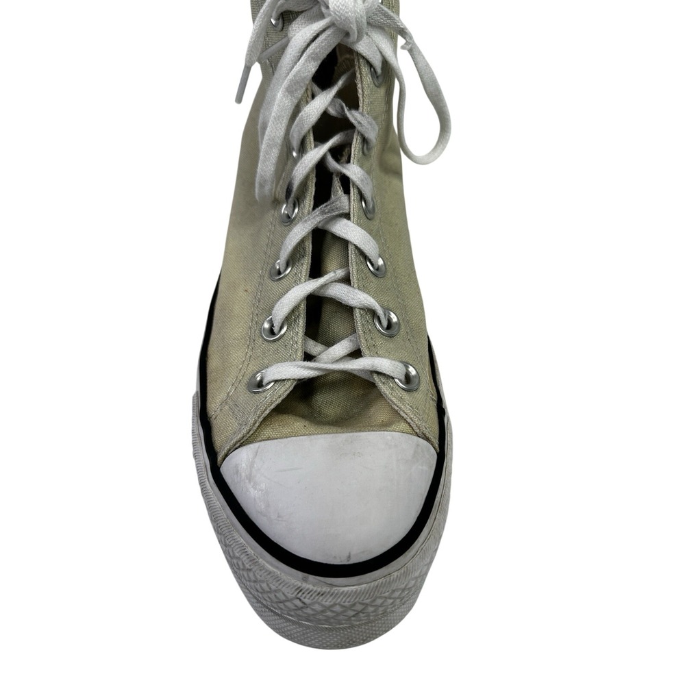 Converse Women's Chuck Taylor All Star Beige High Top‎ Sneaker Sz 9 Basketball - Picture 11 of 14